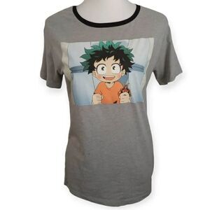 MY HERO ACADEMIA BABY DEKU GRAY T-SHIRT SZ.M EUC